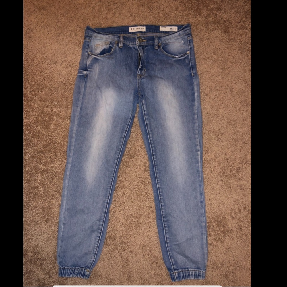 Denim joggers
